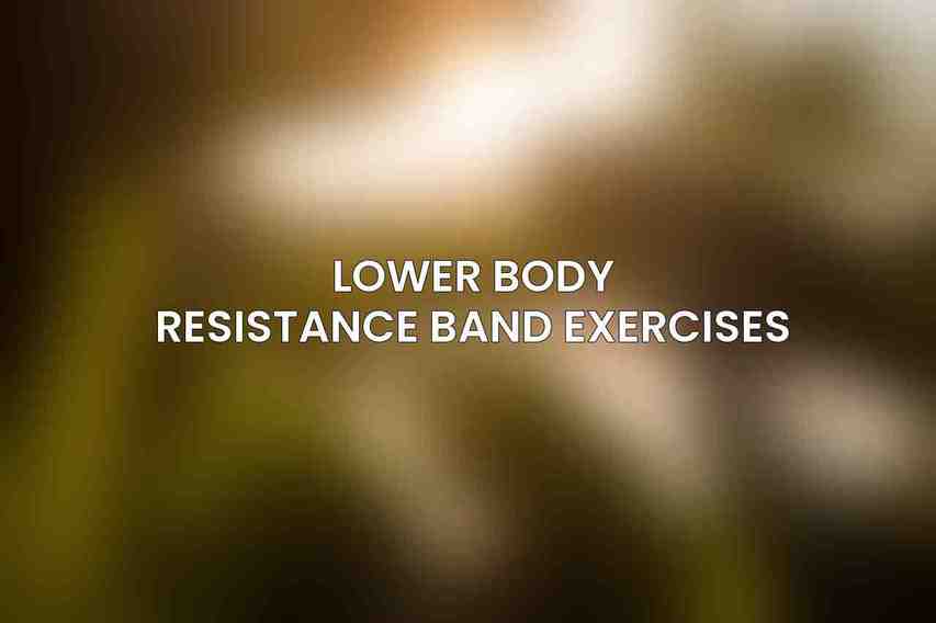Lower Body Resistance Band Exercises
