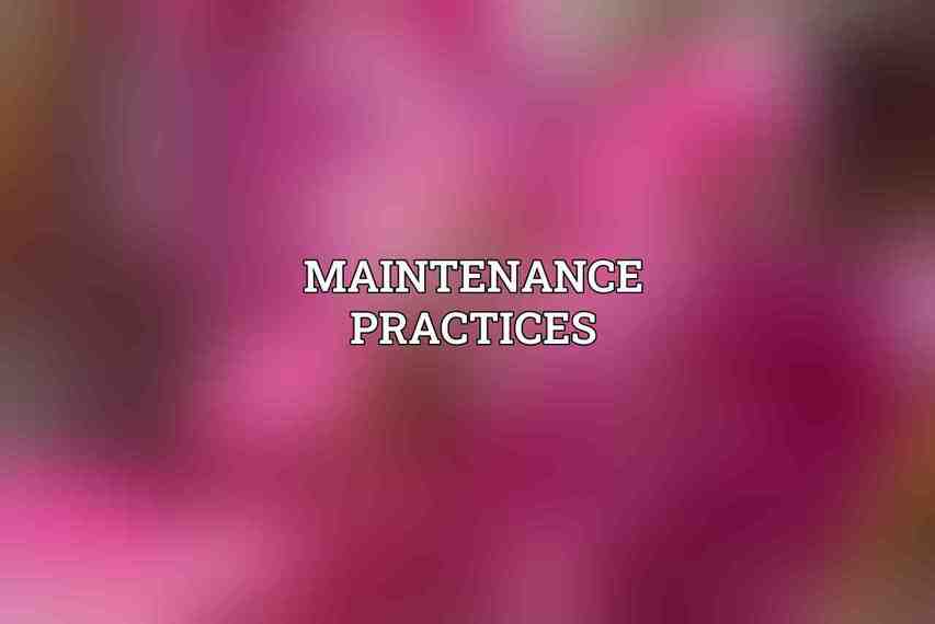 Maintenance Practices