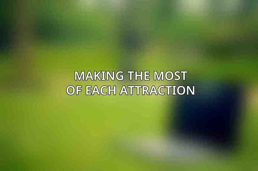 Making the Most of Each Attraction