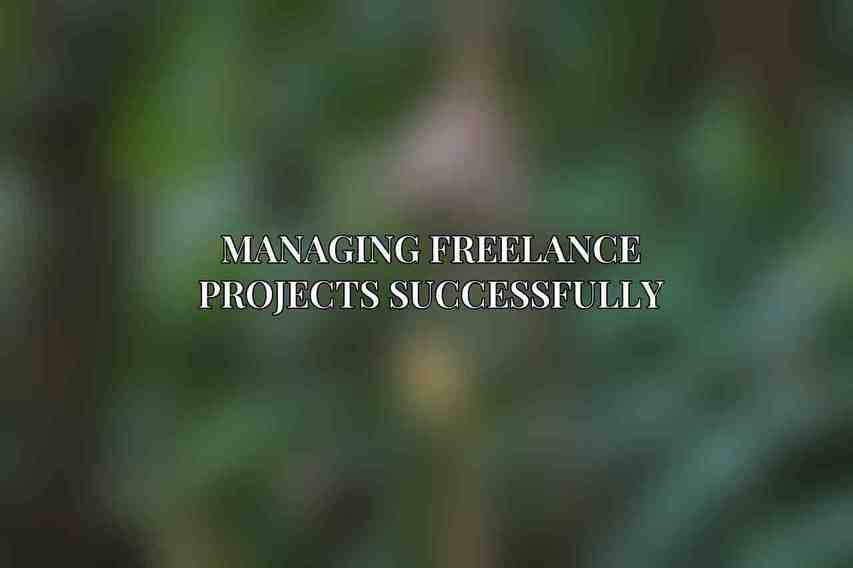 Managing Freelance Projects Successfully