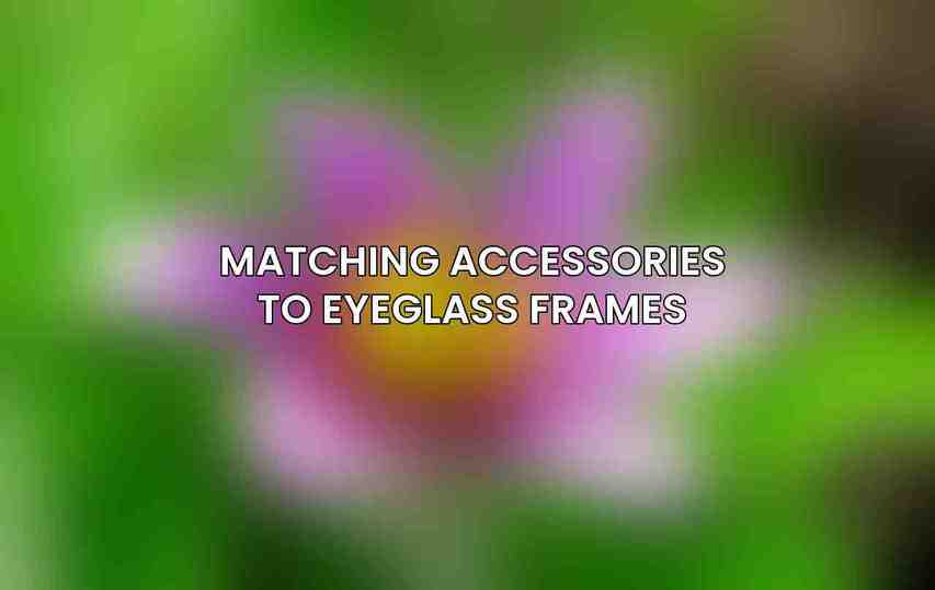 Matching Accessories to Eyeglass Frames