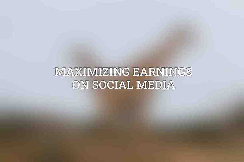Maximizing Earnings on Social Media
