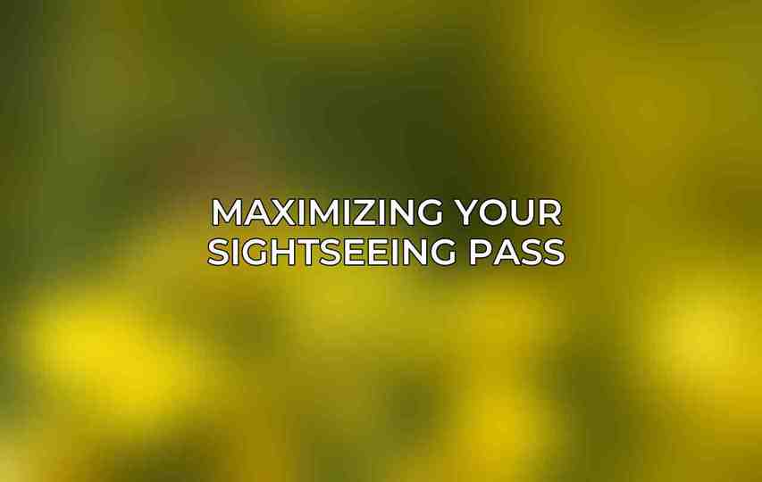 Maximizing Your Sightseeing Pass
