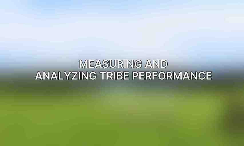 Measuring and Analyzing Tribe Performance
