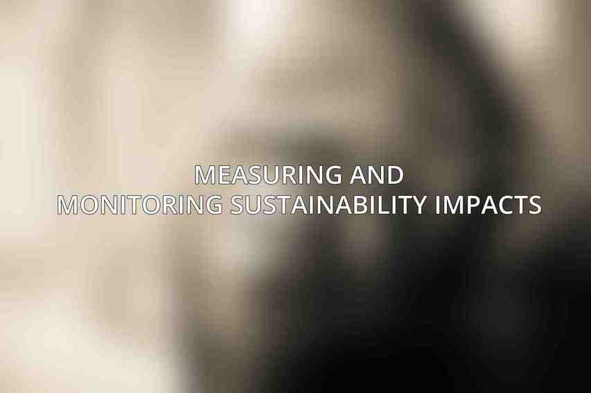 Measuring and Monitoring Sustainability Impacts