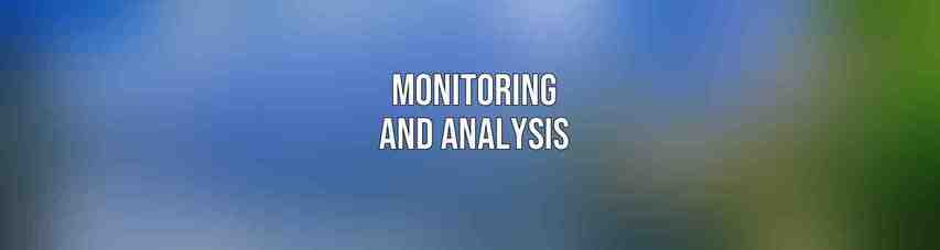 Monitoring and Analysis