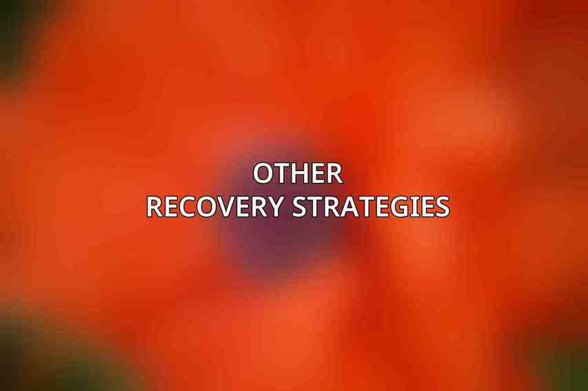 Other Recovery Strategies