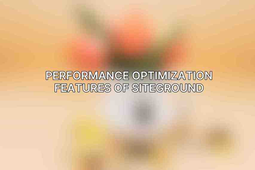 Performance Optimization Features of SiteGround
