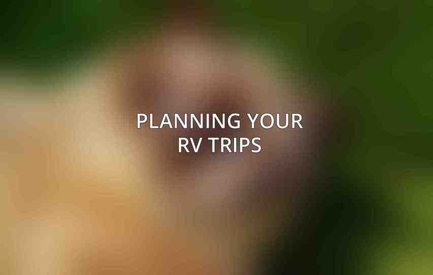 Planning Your RV Trips