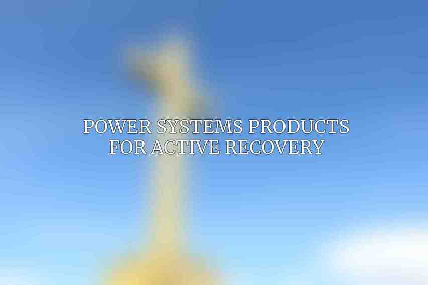 Power Systems Products for Active Recovery
