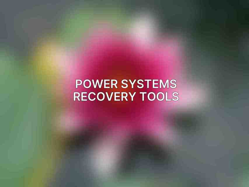 Power Systems Recovery Tools