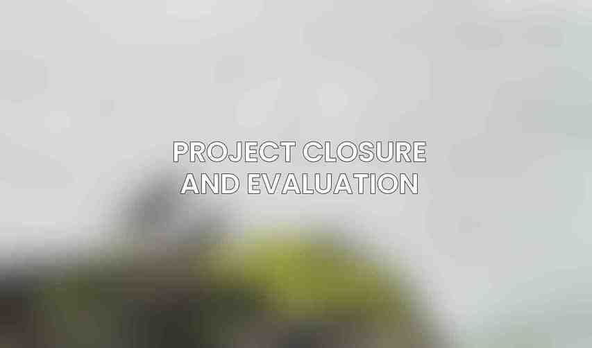 Project Closure and Evaluation