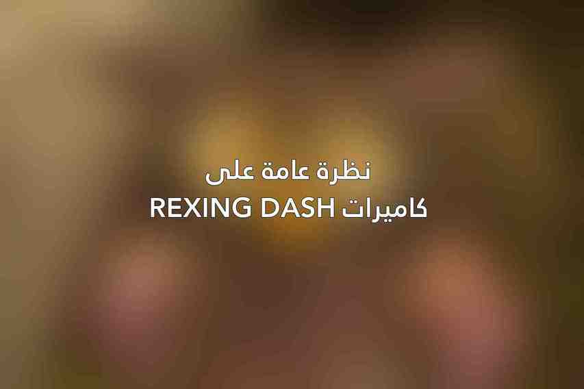 نظرة عامة على كاميرات Rexing Dash
