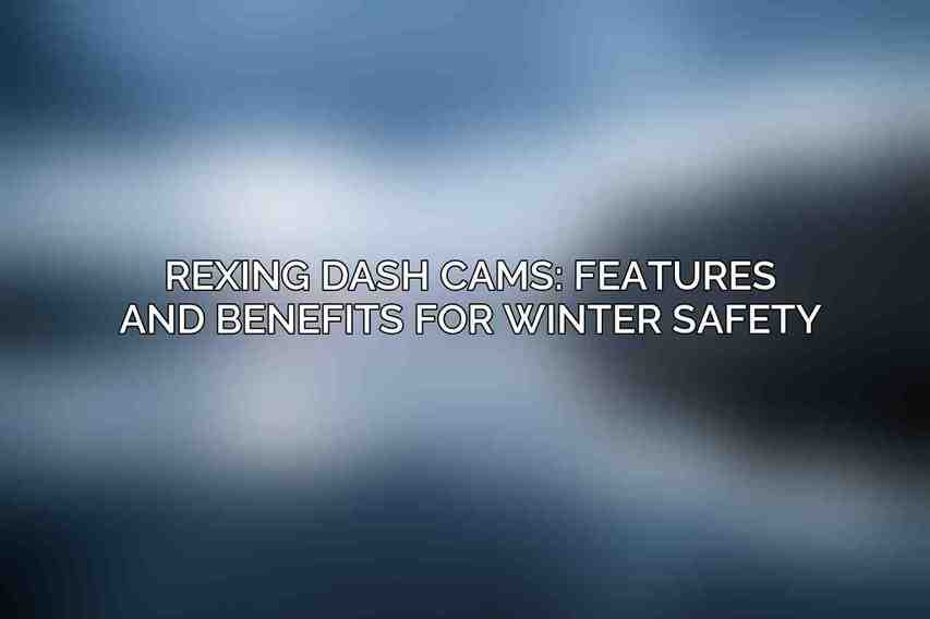 Rexing Dash Cams: Features and Benefits for Winter Safety
