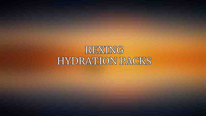 Rexing Hydration Packs