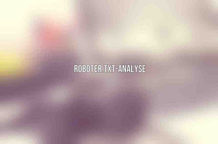 Roboter.txt-Analyse