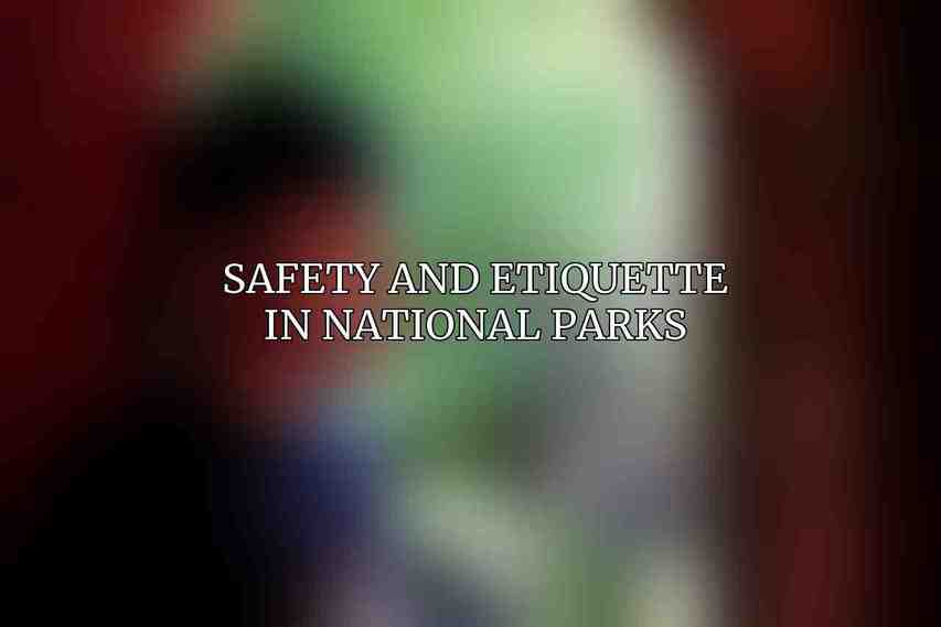 Safety and Etiquette in National Parks
