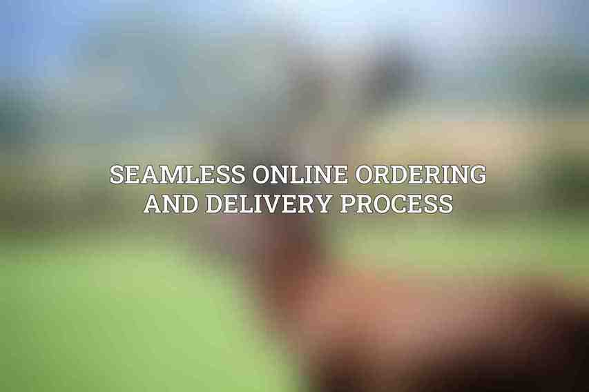 Seamless Online Ordering and Delivery Process