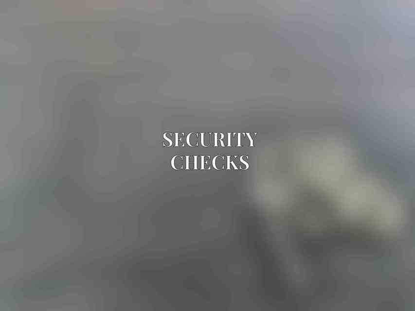 Security Checks
