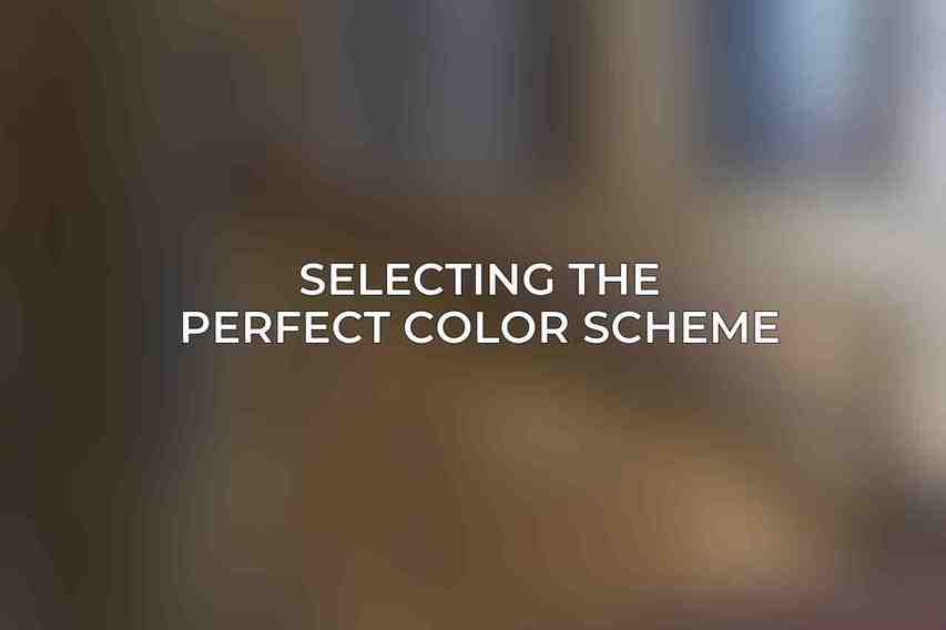 Selecting the Perfect Color Scheme