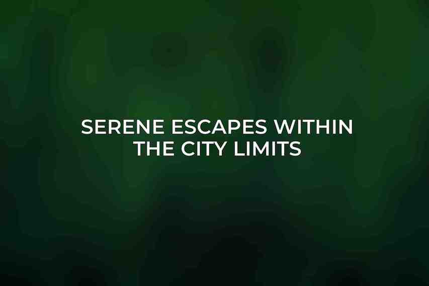 Serene Escapes within the City Limits