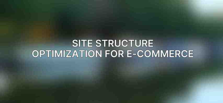 Site Structure Optimization for E-commerce