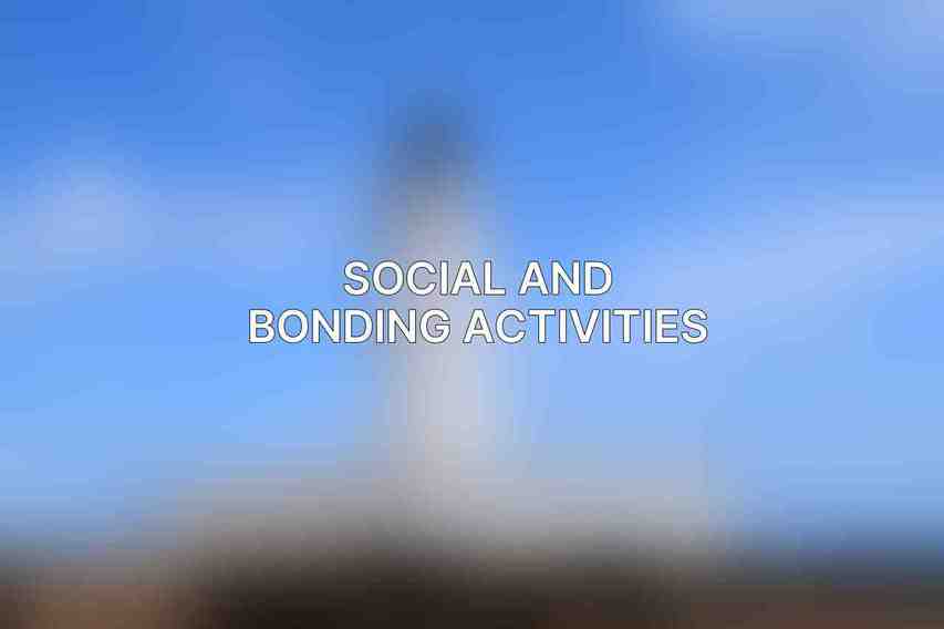 Social and Bonding Activities
