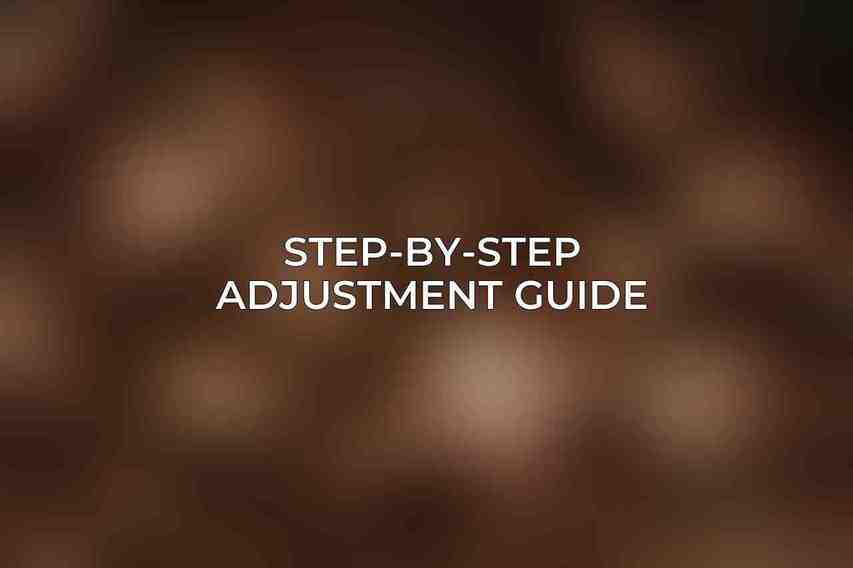 Step-by-Step Adjustment Guide