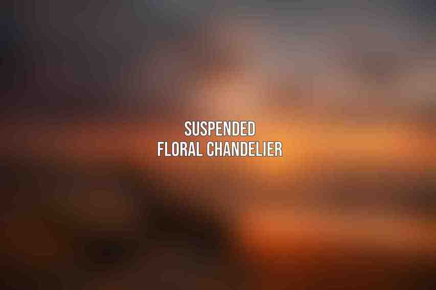 Suspended Floral Chandelier: