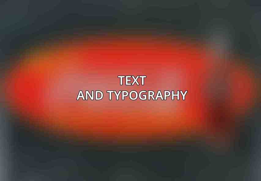 Text and Typography