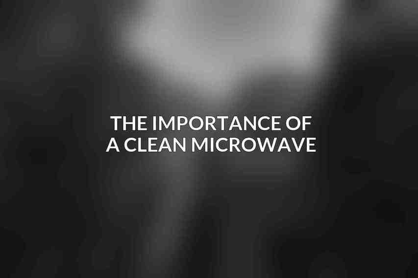 The Importance of a Clean Microwave