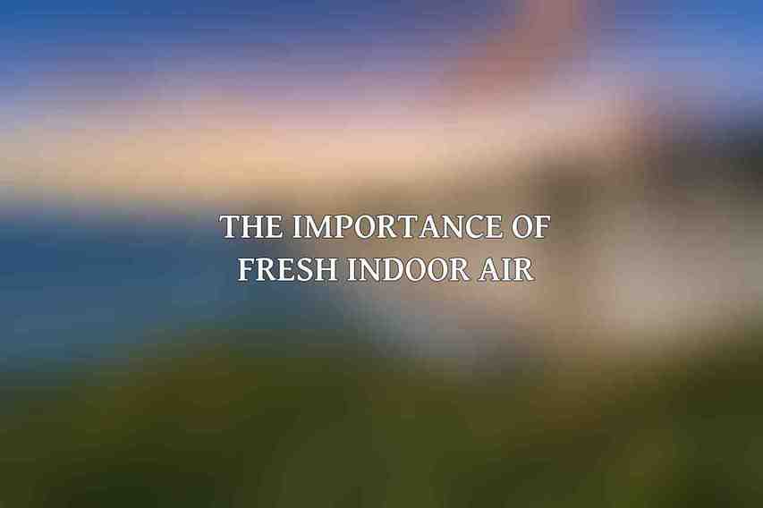 The Importance of Fresh Indoor Air