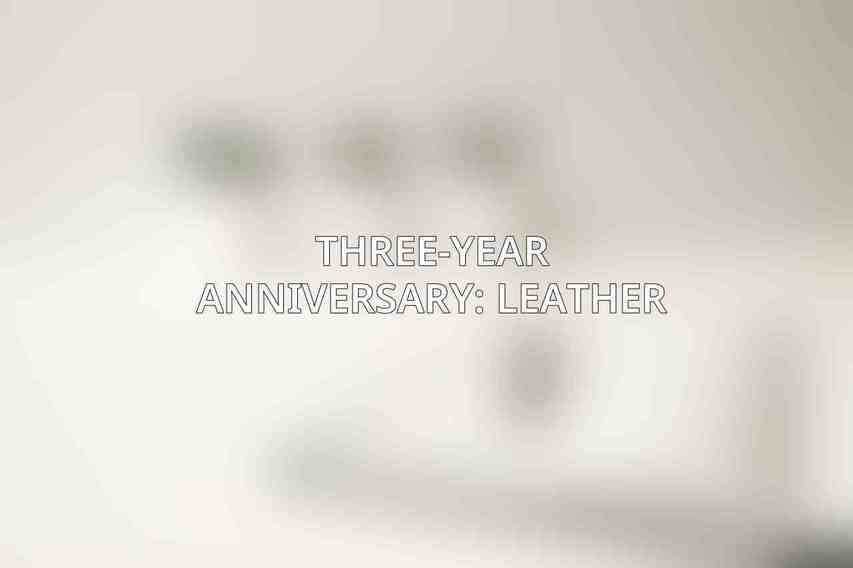 Three-Year Anniversary: Leather