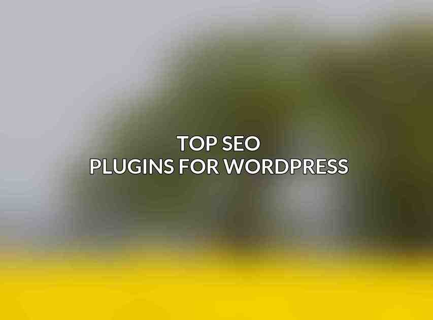 Top SEO Plugins for WordPress