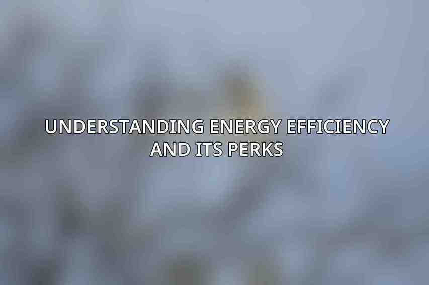 Understanding Energy Efficiency and Its Perks