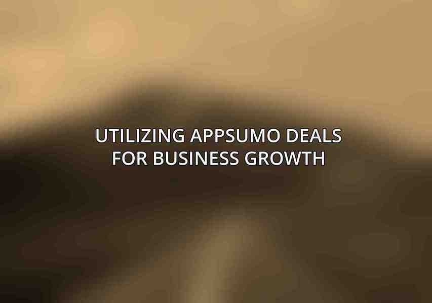 Utilizing AppSumo Deals for Business Growth