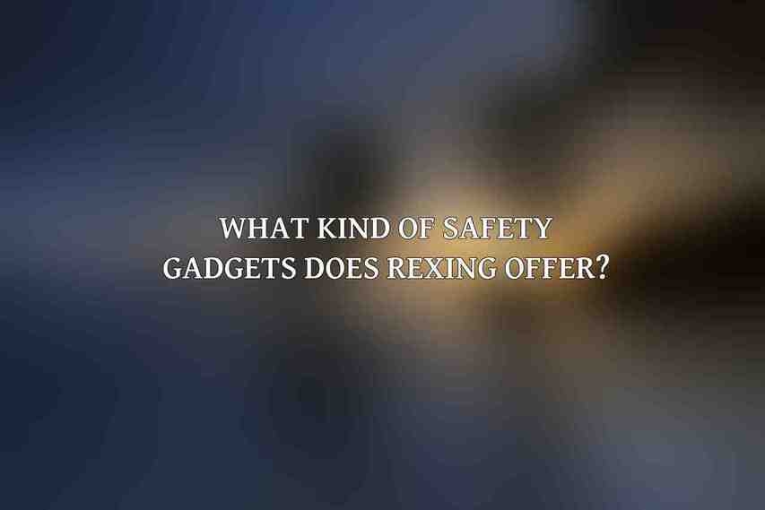 What kind of safety gadgets does Rexing offer?