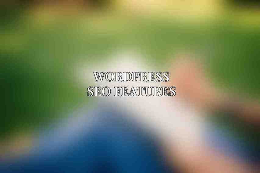 WordPress SEO Features