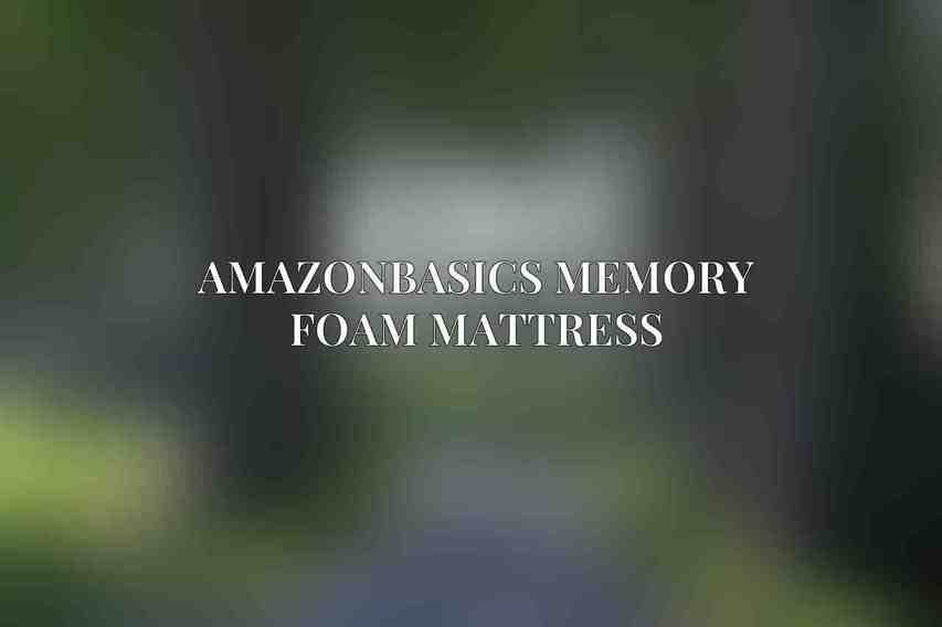 AmazonBasics Memory Foam Mattress