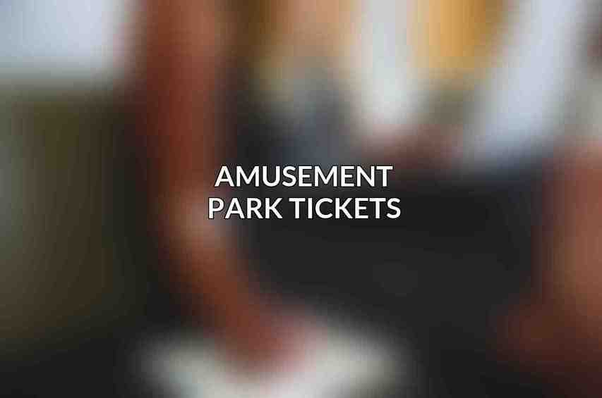 Amusement Park Tickets