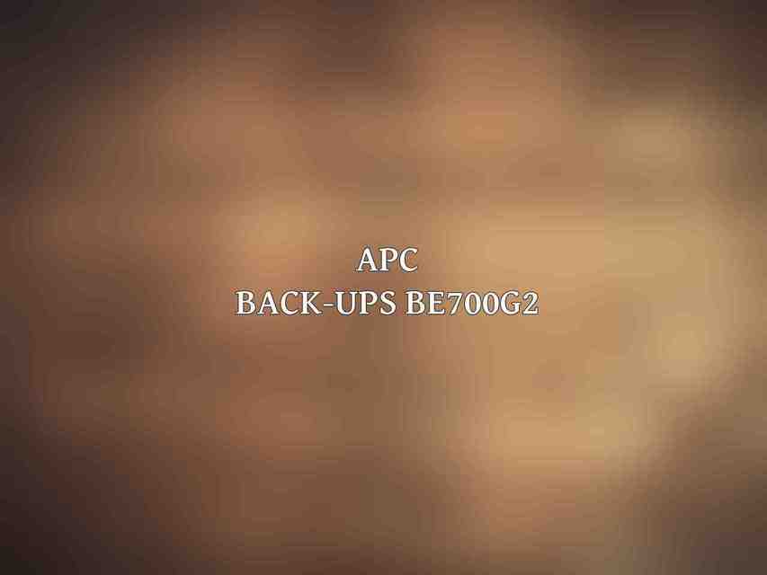 APC Back-UPS BE700G2