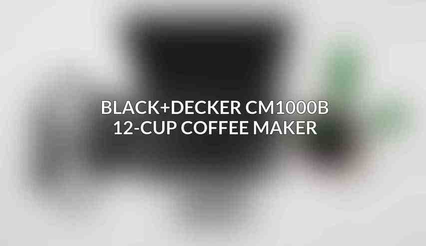 BLACK+DECKER CM1000B 12-Cup Coffee Maker