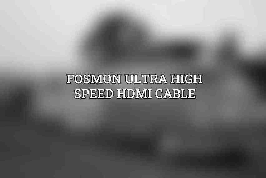 Fosmon Ultra High Speed HDMI Cable