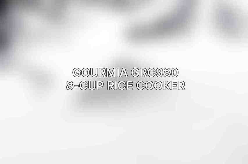 Gourmia GRC980 8-Cup Rice Cooker