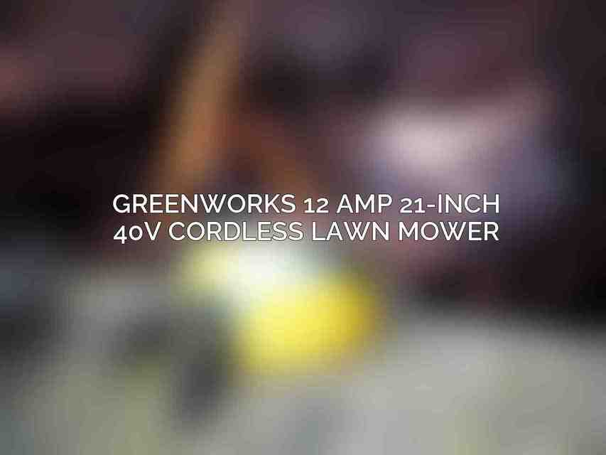 Greenworks 12 Amp 21-Inch 40V Cordless Lawn Mower