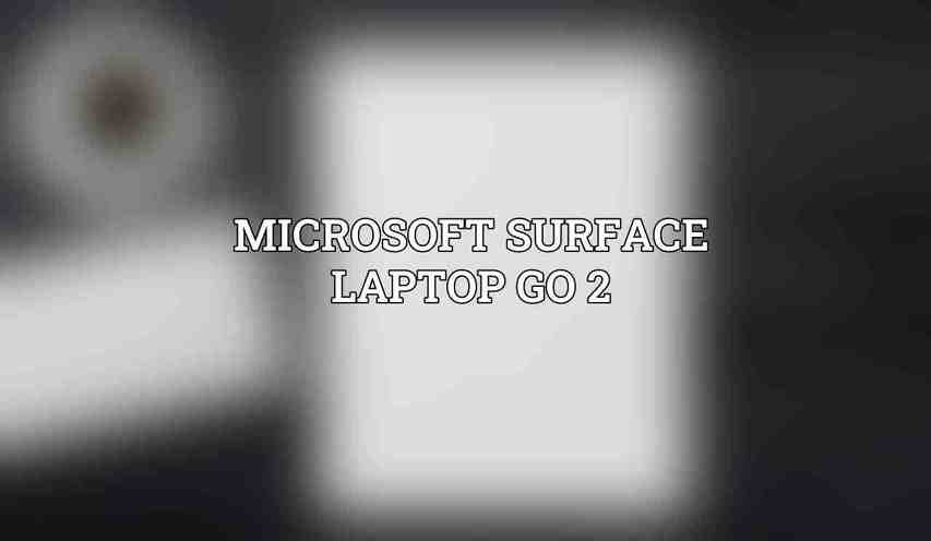 Microsoft Surface Laptop Go 2