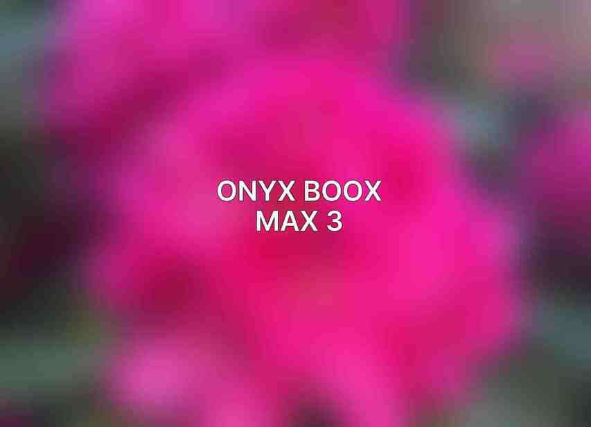 Onyx Boox Max 3
