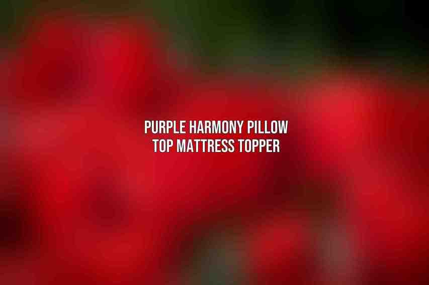 Purple Harmony Pillow Top Mattress Topper