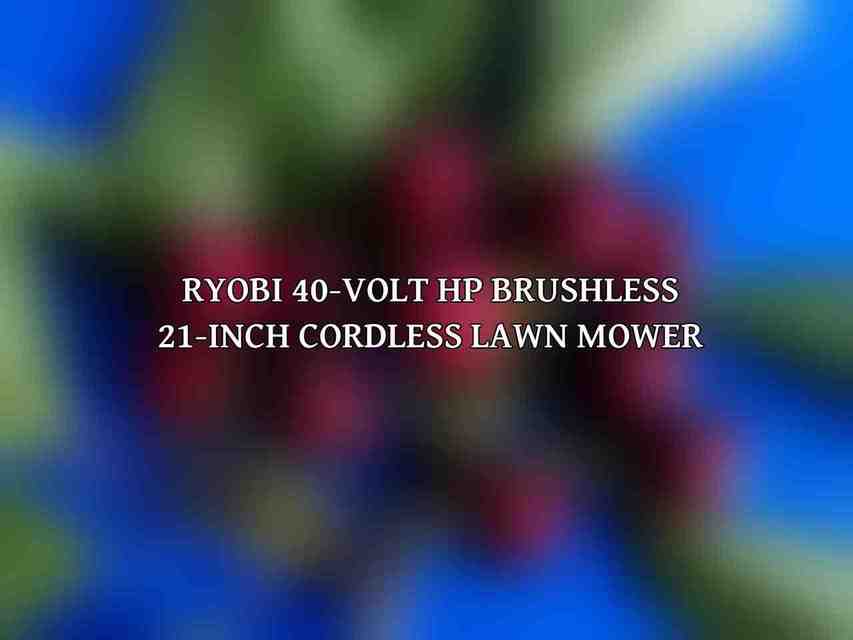 Ryobi 40-Volt HP Brushless 21-Inch Cordless Lawn Mower