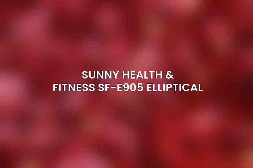 Sunny Health & Fitness SF-E905 Elliptical